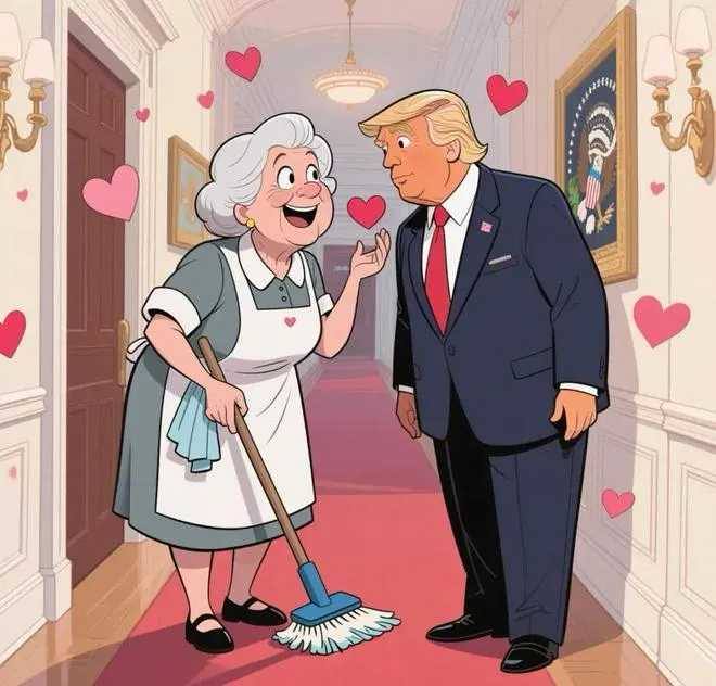 爱上在白宫干保洁的我【热门短剧】【英语中字】链接：