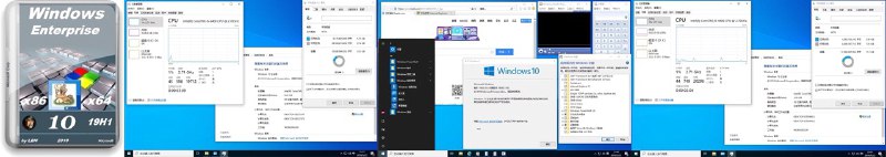 俄罗斯lopatkin制作的精简版系统 Win10 x64-x86 中文版 链接：